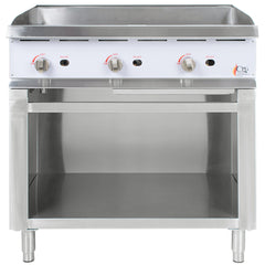 36" Commercial Gas Griddle with Cabinet