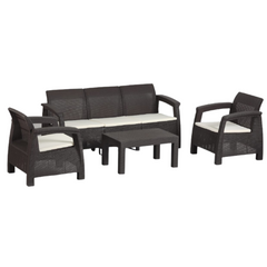 PATIO SET (3SEATER +1SEATER +1SEATER +TABLE)
